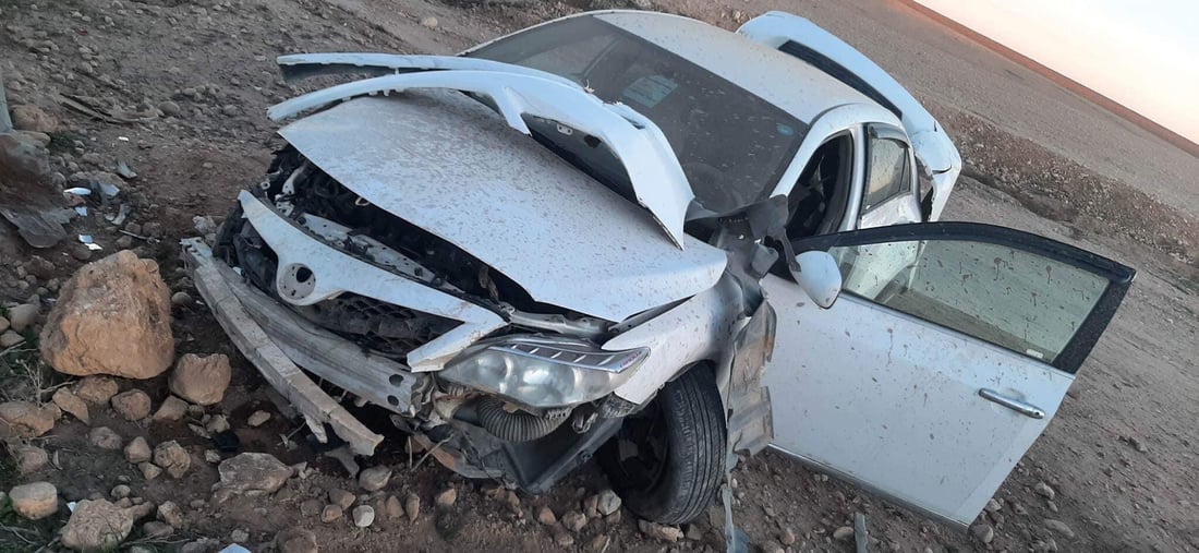 فرامل “بيكاتشو” تخون سائقها وتهوي في منخفض قرب سنجار (صور)