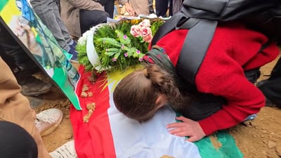 نعش الشاب أحمد هيمن سيغدو رمزاً لتظاهرات كردستان المساندة لـ “روجآفا”