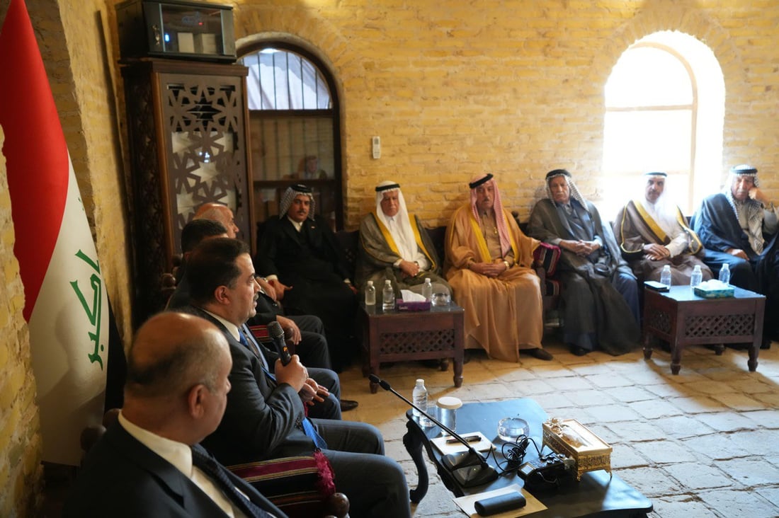 السوداني من مضيف الضاري: لا يمكن التهاون بملفات حصر السلاح وسلطة القانون