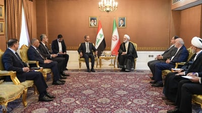 القاضي زيدان يبحث مع نظيره الإيراني غلام إيجئي ملفات قانونية مشتركة