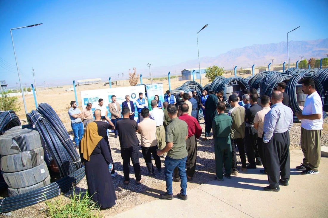 پاکێجی تەکنەلۆژی پێشکەوتووی ئاودێری بەسەر جوتیارانی هەڵەبجە دابەشکرا