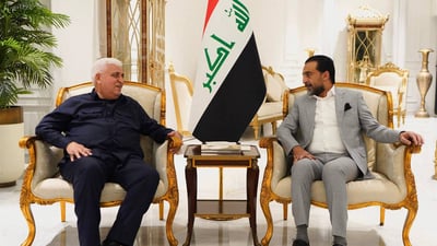 الحلبوسي والفياض يؤكدان على دعم حملة الزيدي لمكافحة الفساد