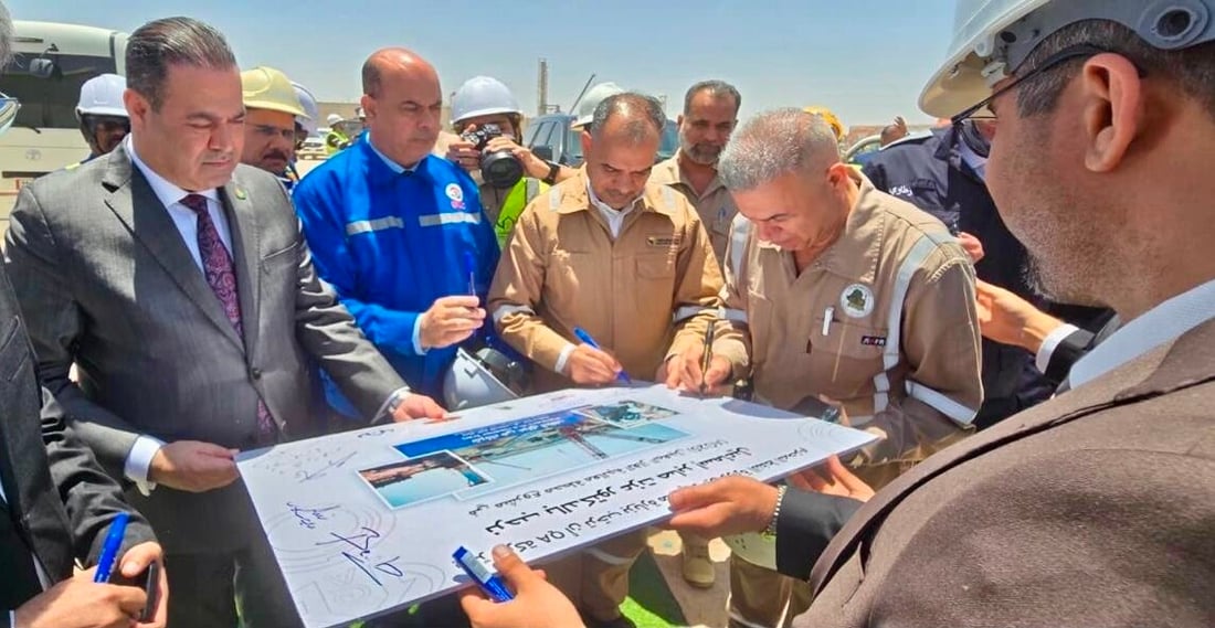 العراق يبدأ استثمار 300 مليون قدم يومياً من غاز أرطاوي ومجنون وغرب القرنة
