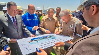العراق يبدأ استثمار 300 مليون قدم يومياً من غاز أرطاوي ومجنون وغرب القرنة