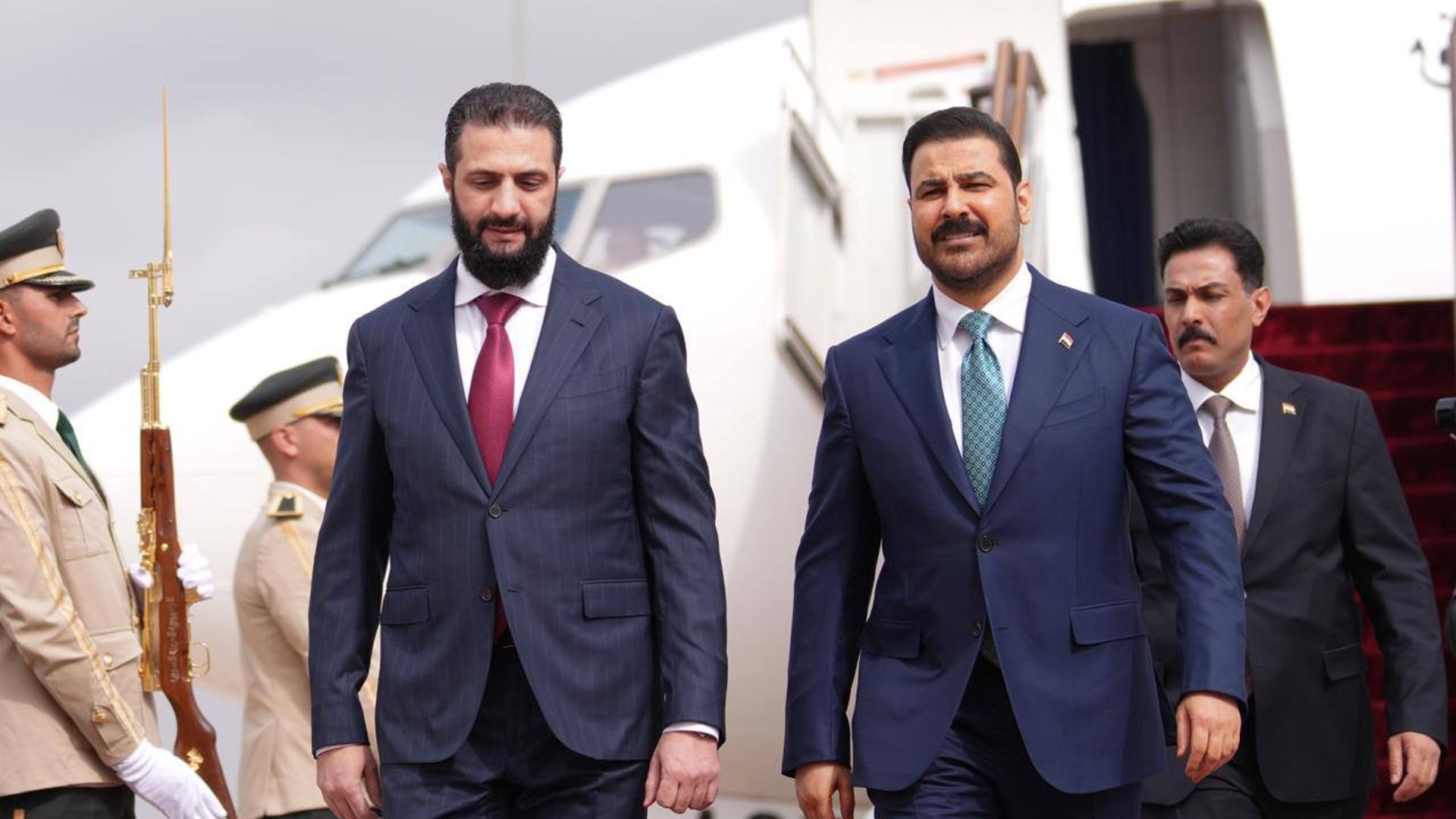 صور: أحمد الشرع يستقبل الزيدي في دمشق