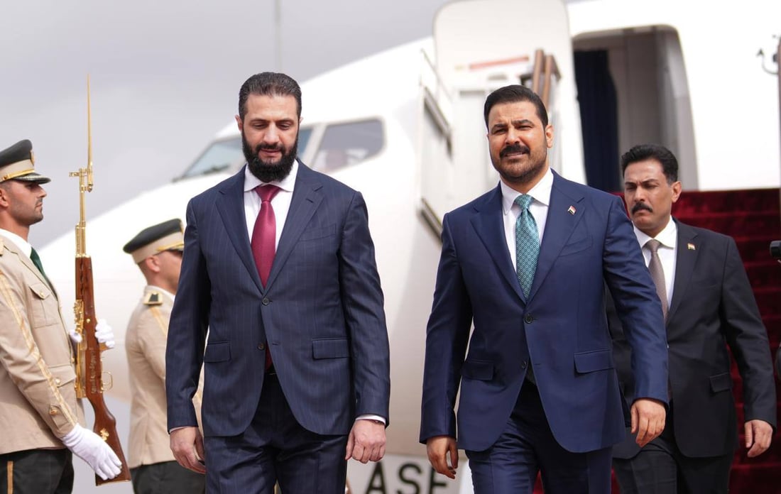 صور: أحمد الشرع يستقبل الزيدي في دمشق