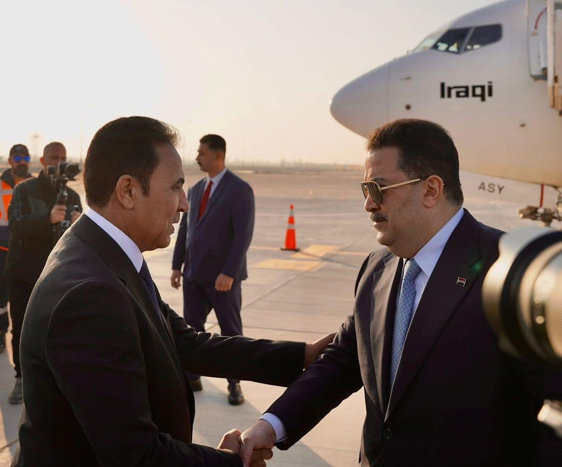 محەمەد شیاع سوودانی و تەیف سامی به‌ره‌و دهۆك به‌ڕێكه‌وتن