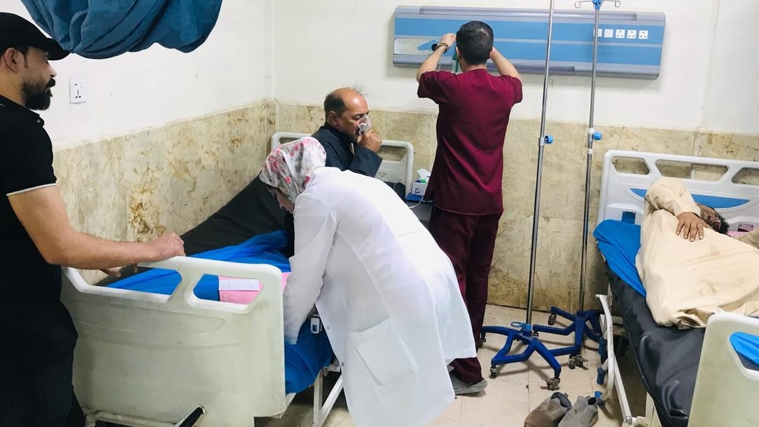 شاهد: لحظة دخول العاصفة الترابية إلى مركز مدينة النجف
