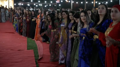 ئاهەنگی هاوسەرگیری کوردان لە باکوور؛ نمایشێکی کولتووریی زیندوو