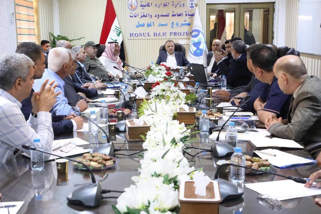 وزير الموارد يطمئن: سد الموصل بمنسوب آمن وسنبلغ الزيدي نتائج الزيارة