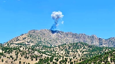 كه‌مێك پێش ئێستا سنوورى ناحیه‌ى سه‌ركه‌پكان بۆردومان كرا