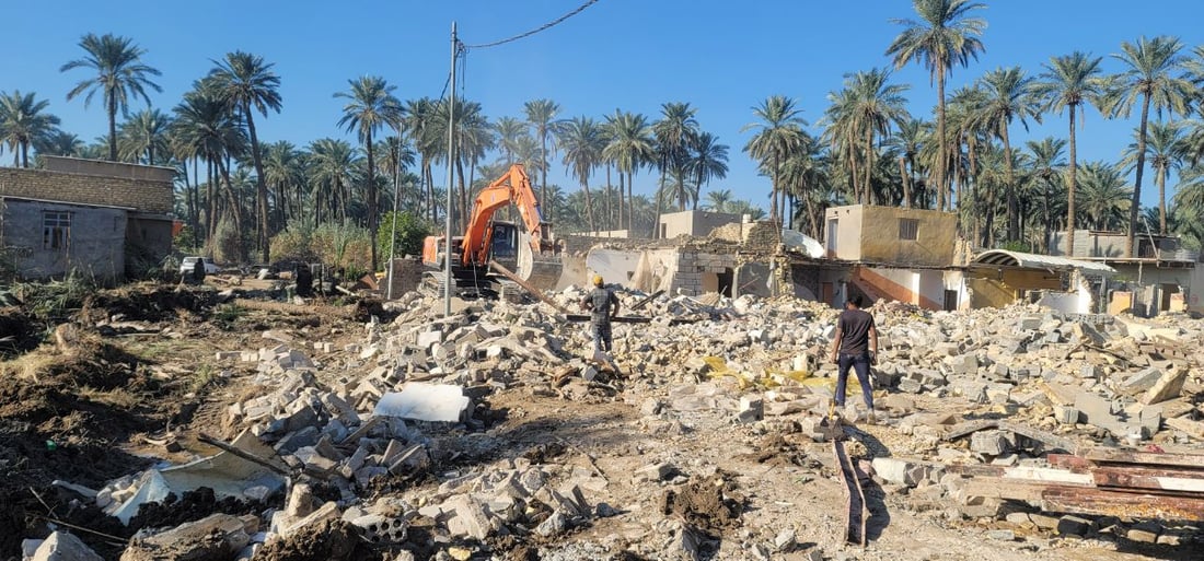 صور: العمل يتقدم في شارع 100 المحيط بالحلة.. أمر ولائي واستئجار منازل للمعوضين