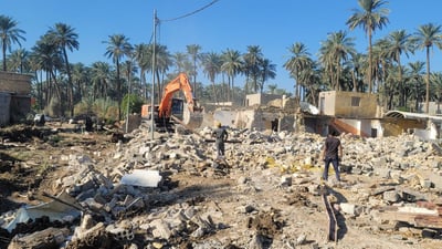 صور: العمل يتقدم في شارع 100 المحيط بالحلة.. أمر ولائي واستئجار منازل للمعوضين