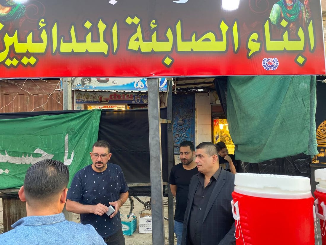 صور من الناصرية: مراسيم محرم لا تكتمل في الحبوبي إلا بموكب الصابئة