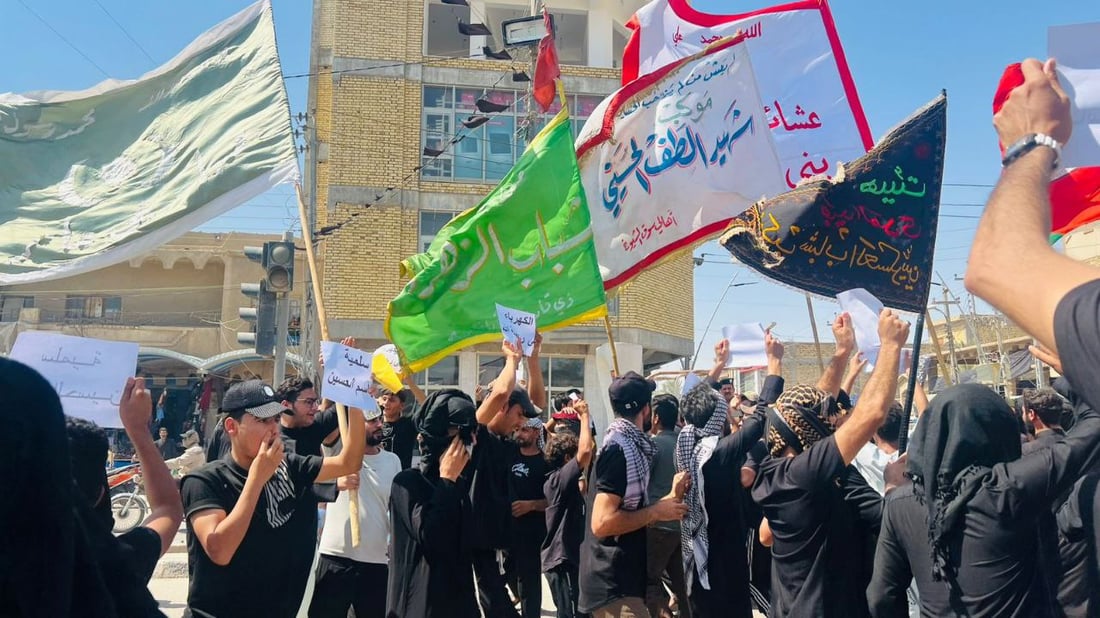 صور: تظاهرات في سوق الشيوخ للمطالبة بالخدمات.. الأمراض انتشرت