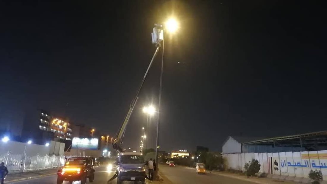 صور ليلية من شرق بغداد: مدينة الصدر “منورة” بجهود “محاربي الظلام”