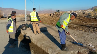 شەقامی لای قەسابخانە کۆنەکە لە پێنجوێن پاک کرایەوە