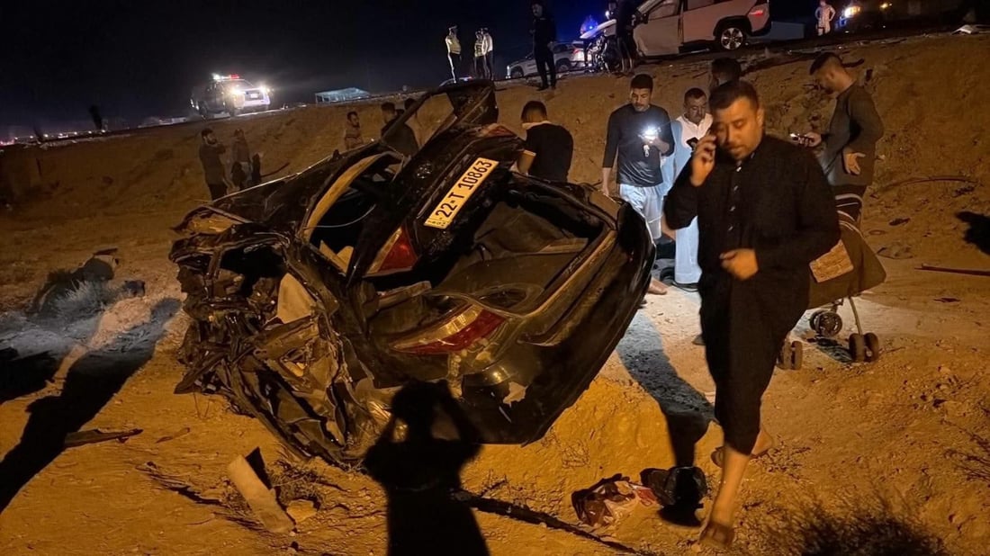 صور وحصيلة أخيرة لحادث هيت المفجع: وفاة 8 أشخاص وإصابة 3