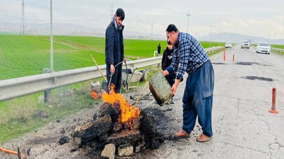 خێرخوازێک دەستیکردووە بە نۆژەنکردنەوەی رێگەی ئاغجەلەر بۆ گۆپتەپە