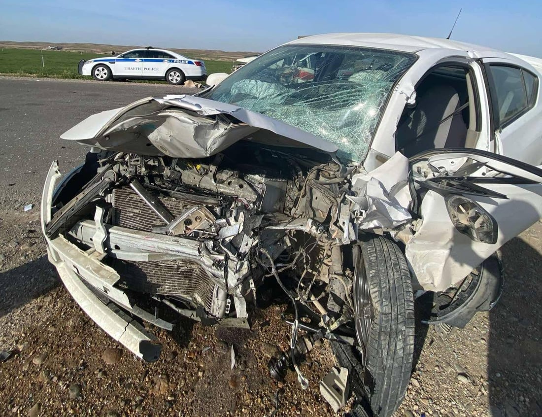 Kalar collision injures two on Kalar-Khanaqin Road