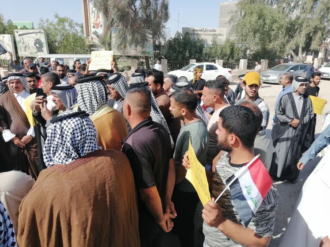 “الجفجافة” لم تزرع منذ موسمين.. تظاهرة لإنعاش نهر الإسكندرية في بابل (صور)