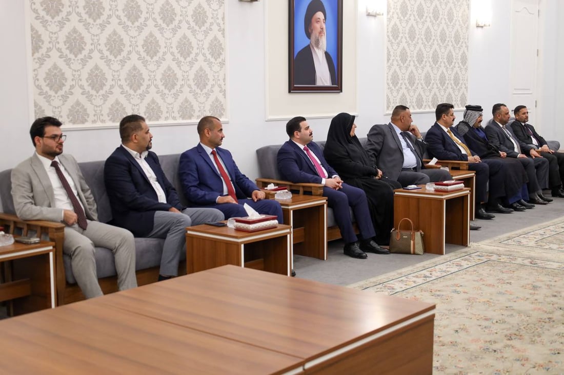 صور: محمد جميل المياحي يتقدم أعضاء مجلس واسط للقاء هادي العامري في بغداد