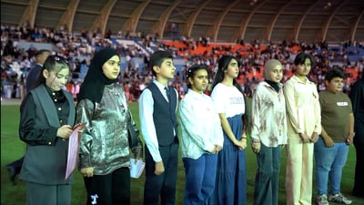 فيديو: 30 ألف ذكي أعفي من الامتحانات وملعب الكوت امتلأ لتحيتهم