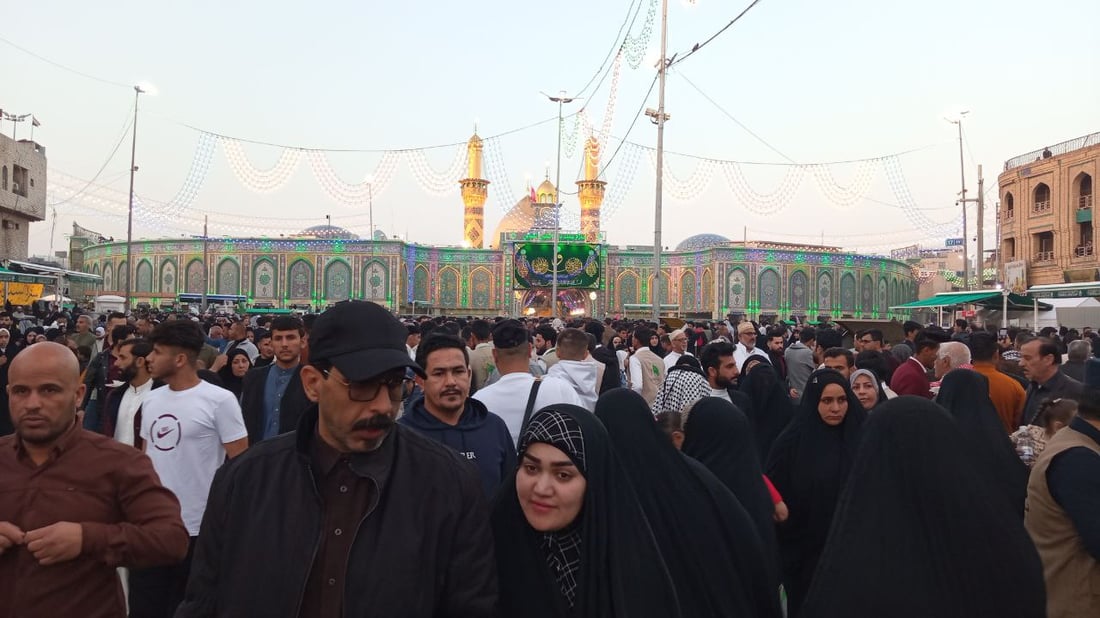 صور من شعبانية كربلاء اليوم: المدينة القديمة امتلأت والطعام في كل مكان