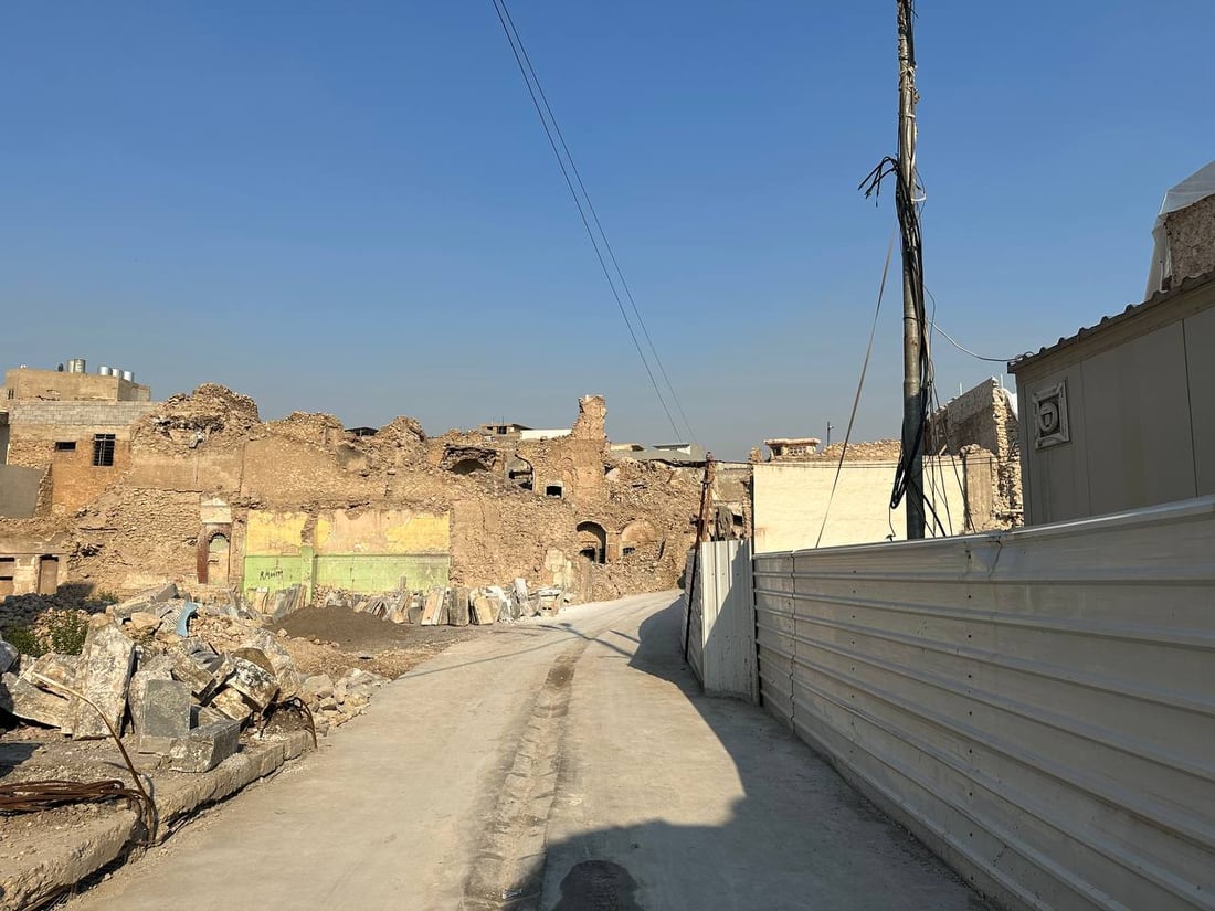 الموصل: إعادة العمل في “بيت التتنجي” التراثي.. ونقش الحجر بأياد محلية