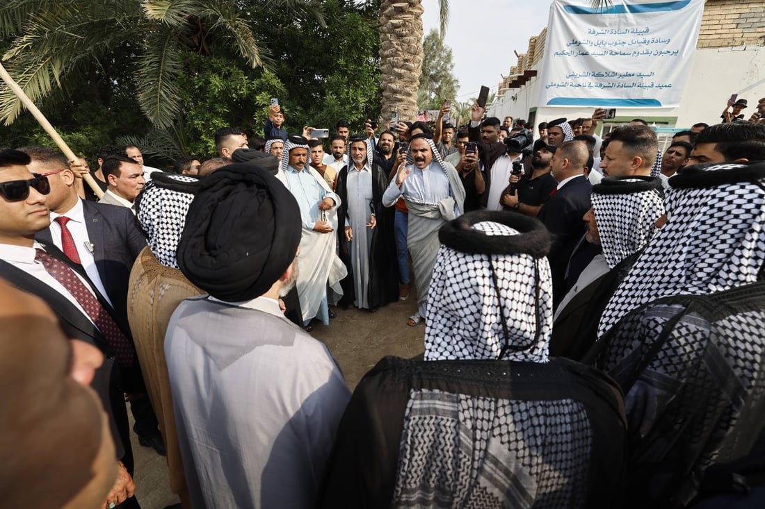 عمار الحكيم يدعو عشائر الشوملي إلى تشجيع محافظ بابل والصبر عليه ومغادرة السلبية