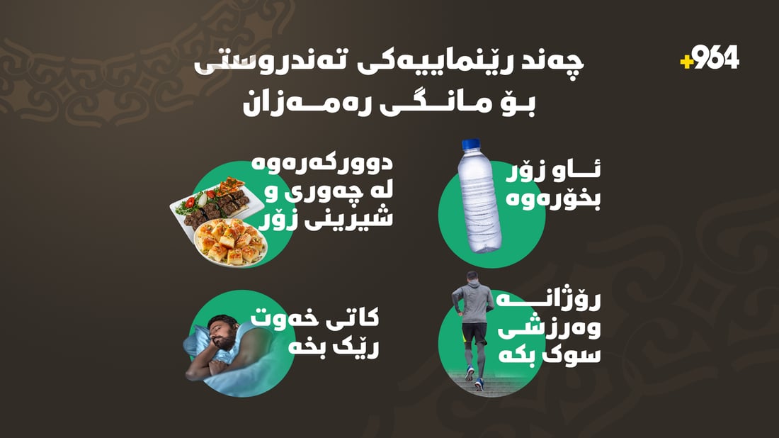 15ی رەمەزانە و چی بكەین تەندروستیمان پارێزراوبێت؟