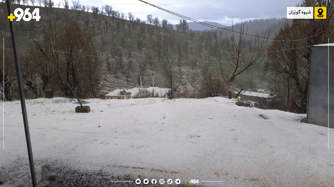 درەنگانێکى ئەمشەو بارانبارین بە تەرزەوە دەستپێدەکات