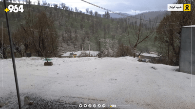 درەنگانێکى ئەمشەو بارانبارین بە تەرزەوە دەستپێدەکات