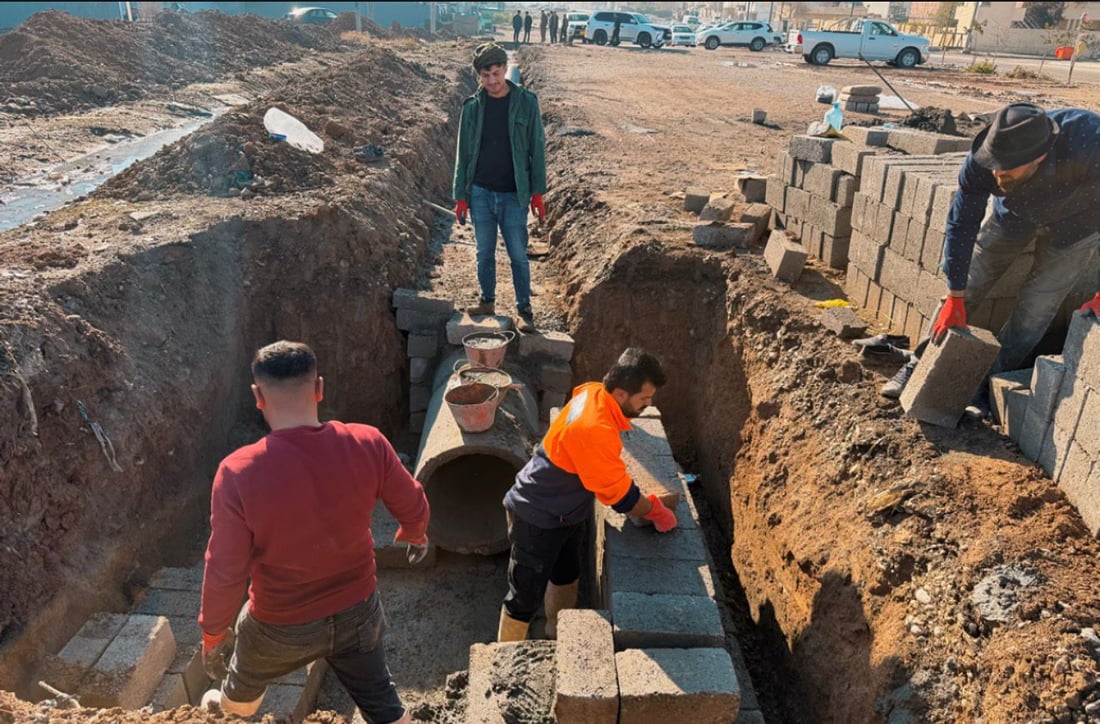 ئاوەڕۆ و كۆنكرێتكردنی شەقام لە قەزای بنەسڵاوە ئەنجام دەدرێت