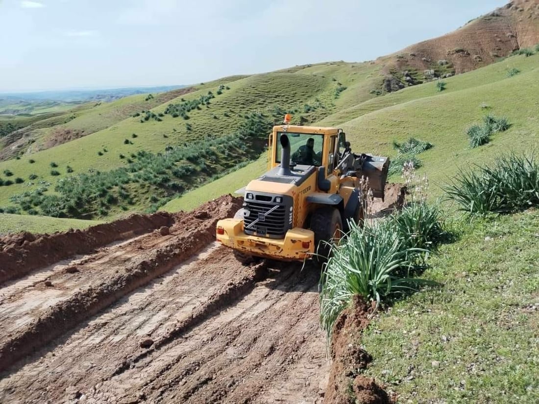 رێگایه‌كى نوێ بۆ گوندێكی سنوورى دێگه‌ڵه‌ دروست ده‌كرێت