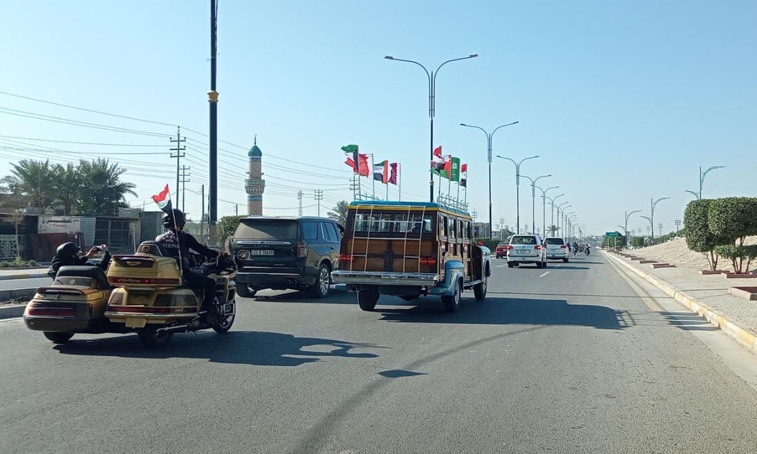 “باص” خليجي 25 يصل إلى الأنبار.. من هيت الى الحبانية