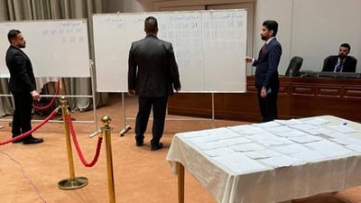 Results of first round for Speaker of the parliament