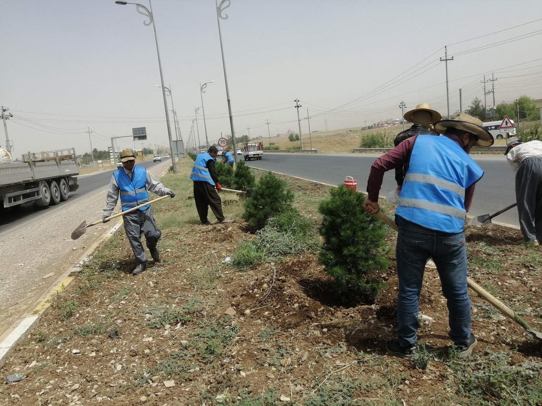 ساتی پاككردنەوەی بلوارەكانی عەربەت