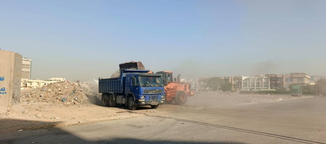 ئەو بارهەڵگرانەی خۆڵ و خاشاکیان لە گەڕەکی نیشتمانی هەولێر فڕێدابوو دەستیان بەسەرداگیرا