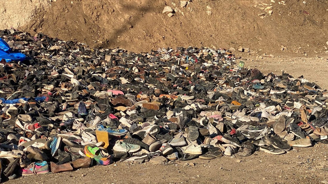 Most of 20,000 donated shoes already distributed in Kalakin village