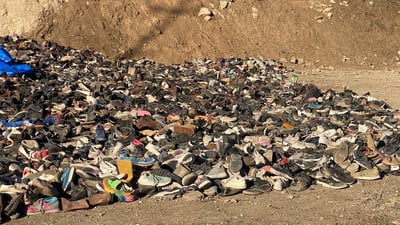 Most of 20,000 donated shoes already distributed in Kalakin village