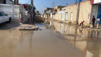 بالصور: الأمطار تروي حقول المزارعين وتعرقل حياة المدنيين في ميسان