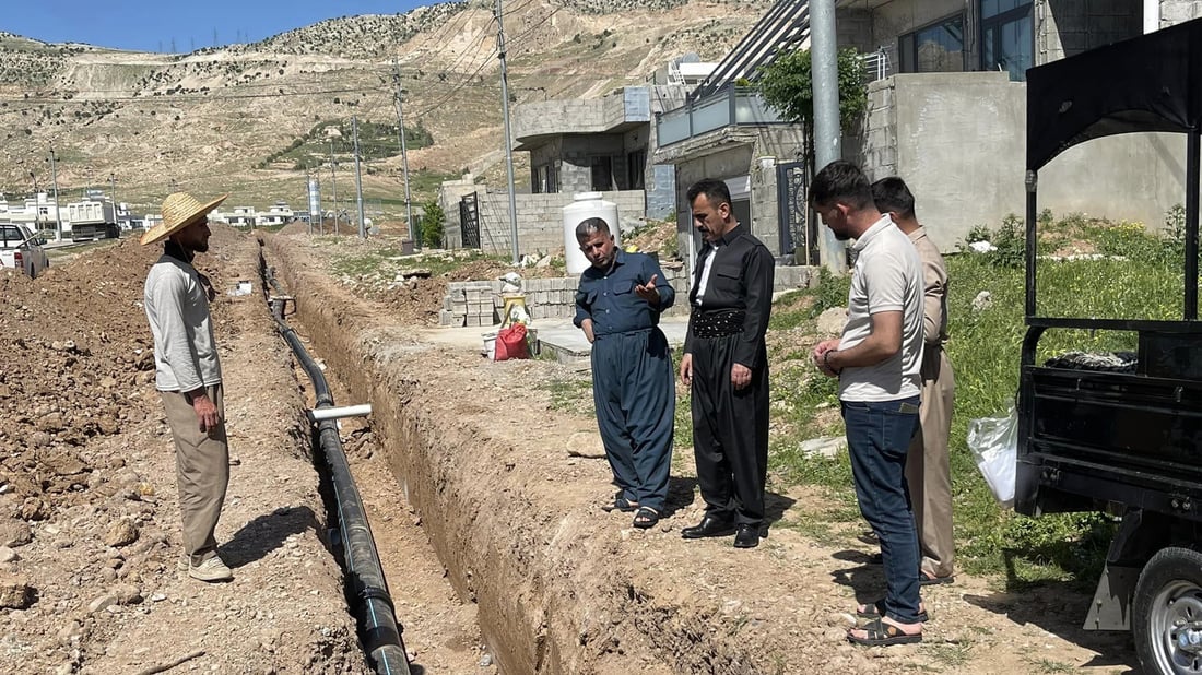 گەڕەکێکی 500 ماڵی پرۆژەی ئاویان بۆ راکێشرا