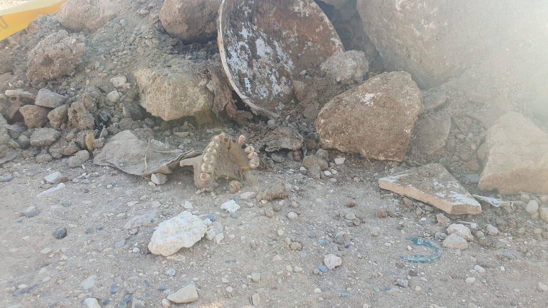 صور: العثور على مقبرة جماعية في تلعفر.. هياكل عظمية لرجال وأطفال