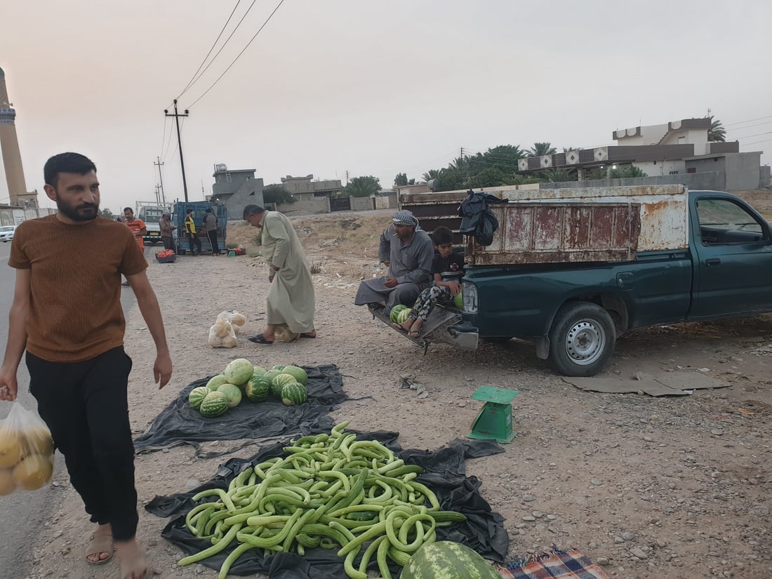 تأتيك إلى المنزل رخيصة وتازة.. إقبال واسع على خضروات السيارات الجوالة في ديالى