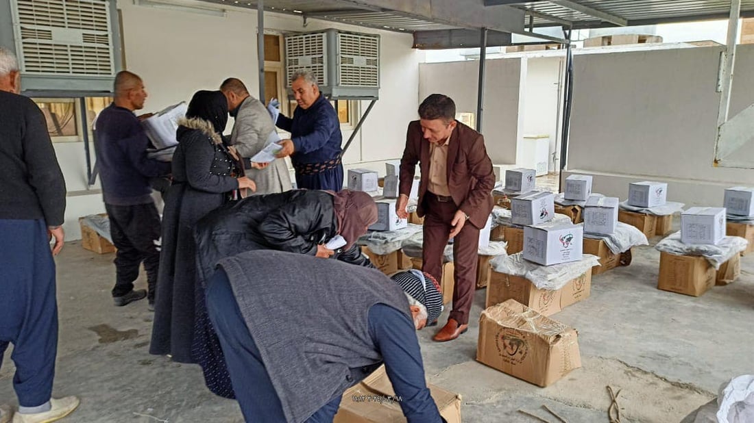 وه‌زاره‌تى كۆچى عێراق هاوكارى به‌سه‌ر زیاتر له‌ 70 خێزان دابه‌شکرد