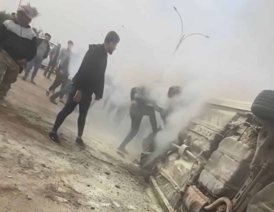 الرمادي: 5 إصابات بليغة اثر حادث اجتياز خاطئ