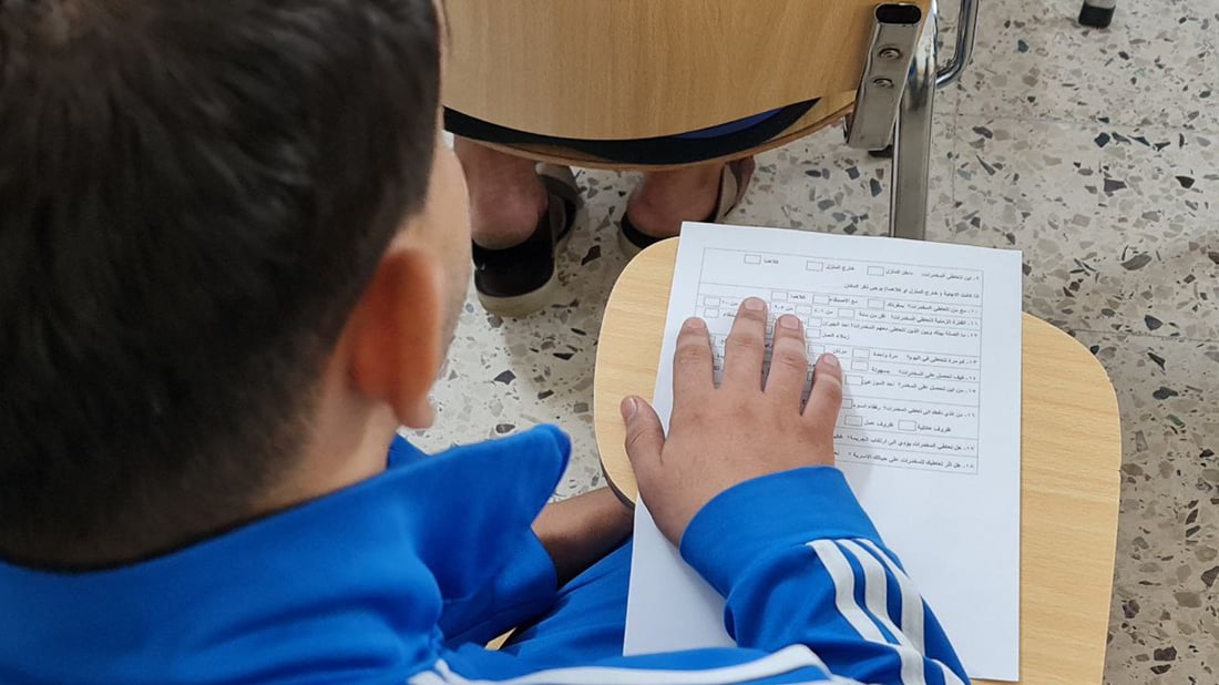 شبكة 964 تنفرد بتوثيق استبيان ميداني لمدمني المخدرات في مركز تأهيل المثنى (صور)