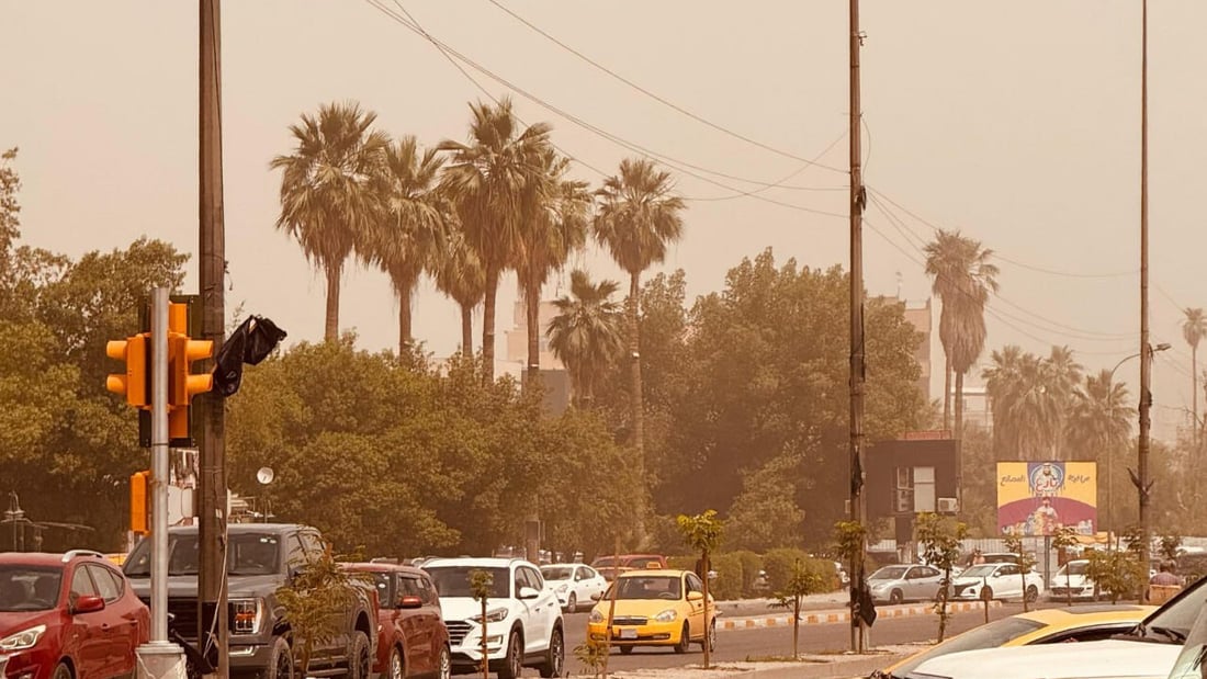 Hot, dusty conditions continue across Iraq with stable skies and moderate winds