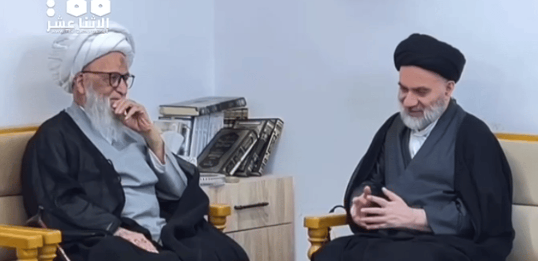 فيديو: نجل المرجع السيستاني يزور المرجع بشير النجفي في النجف